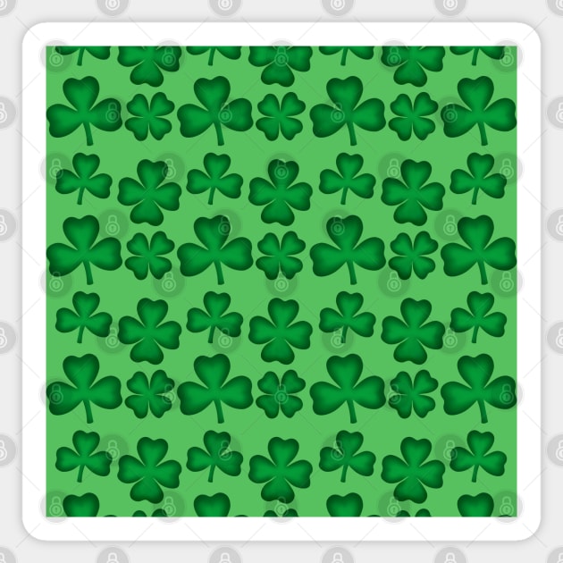 Clover field pattern Sticker by Purrfect